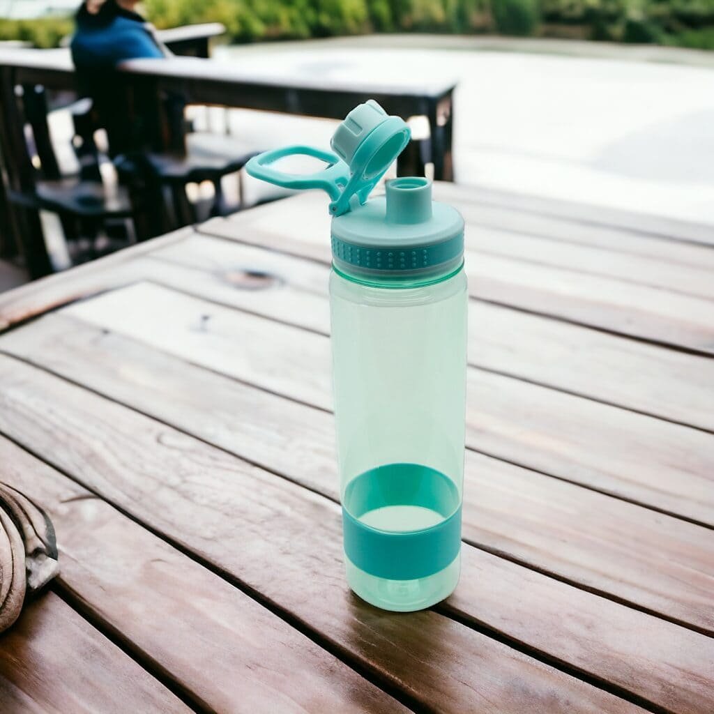 BUTELKA SPORTOWA NA WODĘ BIDON 0.65 BPA FREE SZCZELNY NA SIŁOWNIE, zdjęcie 7