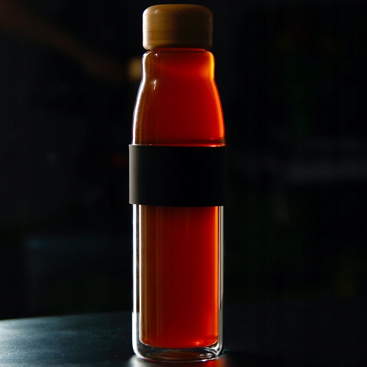 BUTELKA TERMICZNA SZKLANA KUBEK EKO 450 ml BIDON ZE SZKŁA PODWÓJNEGO, zdjęcie 1