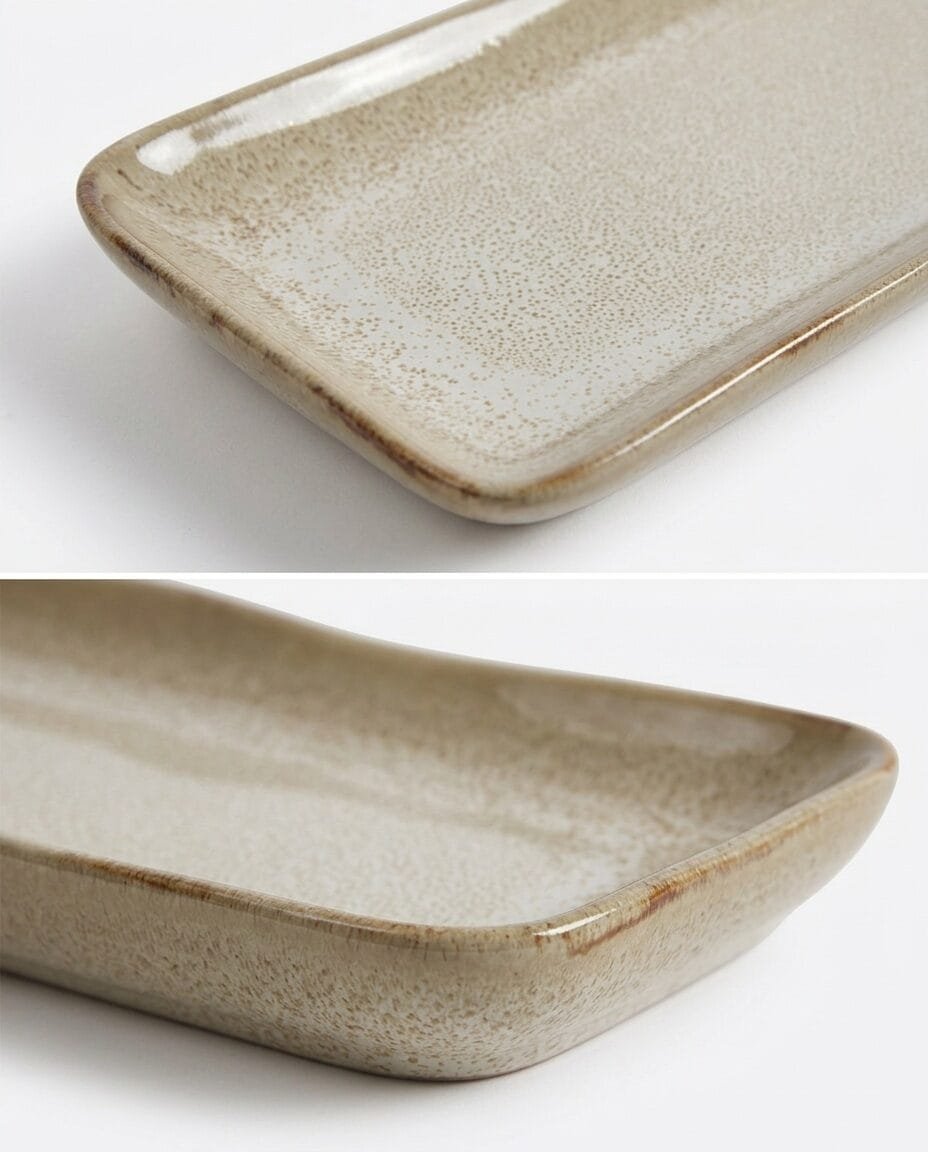 CERAMICZNY TALERZ DO SUSHI PÓŁMISEK PROSTOKĄTNY 28x10cm DO SERWOWANIA DAŃ, zdjęcie 5