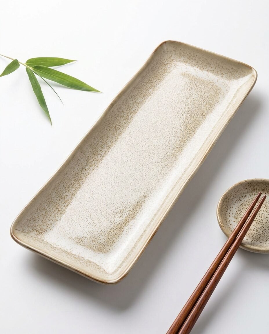 CERAMICZNY TALERZ DO SUSHI PÓŁMISEK PROSTOKĄTNY 28x10cm DO SERWOWANIA DAŃ, zdjęcie 8