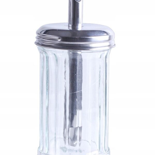 CUKIERNICA SZKLANA DYSPENSER DO CUKRU DOZOWNIK SZKLANY 300ml GASTRO