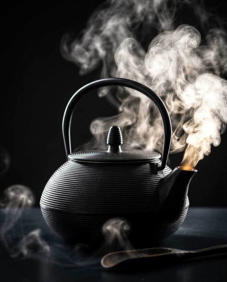 CZAJNIK ŻELIWNY IMBRYK ZAPARZACZ SITKO DO HERBATY ZIÓŁ CZARNY 800 ML, zdjęcie 3