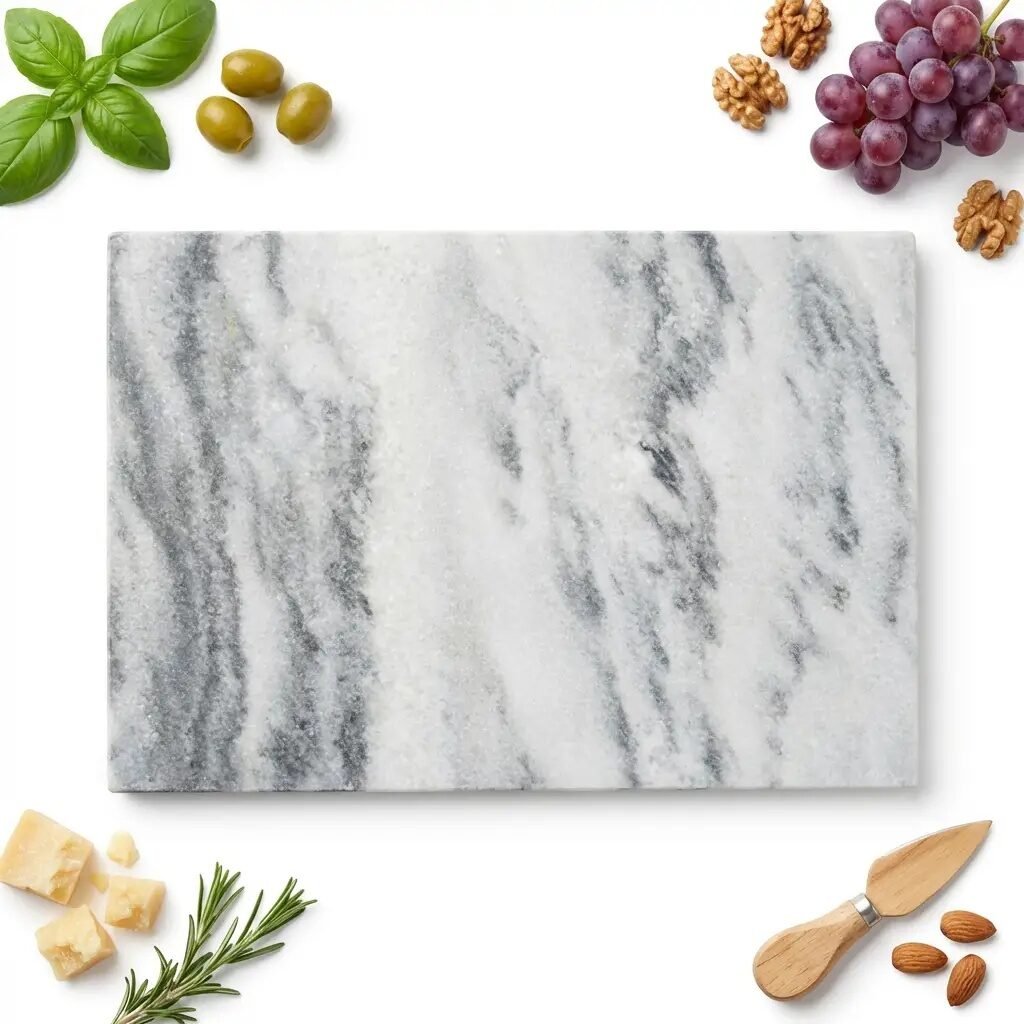 DESKA MARMUROWA KAMIENNA DO SERWOWANIA PODAWANIA DAŃ 21×29 CM NATURALNA, zdjęcie 4