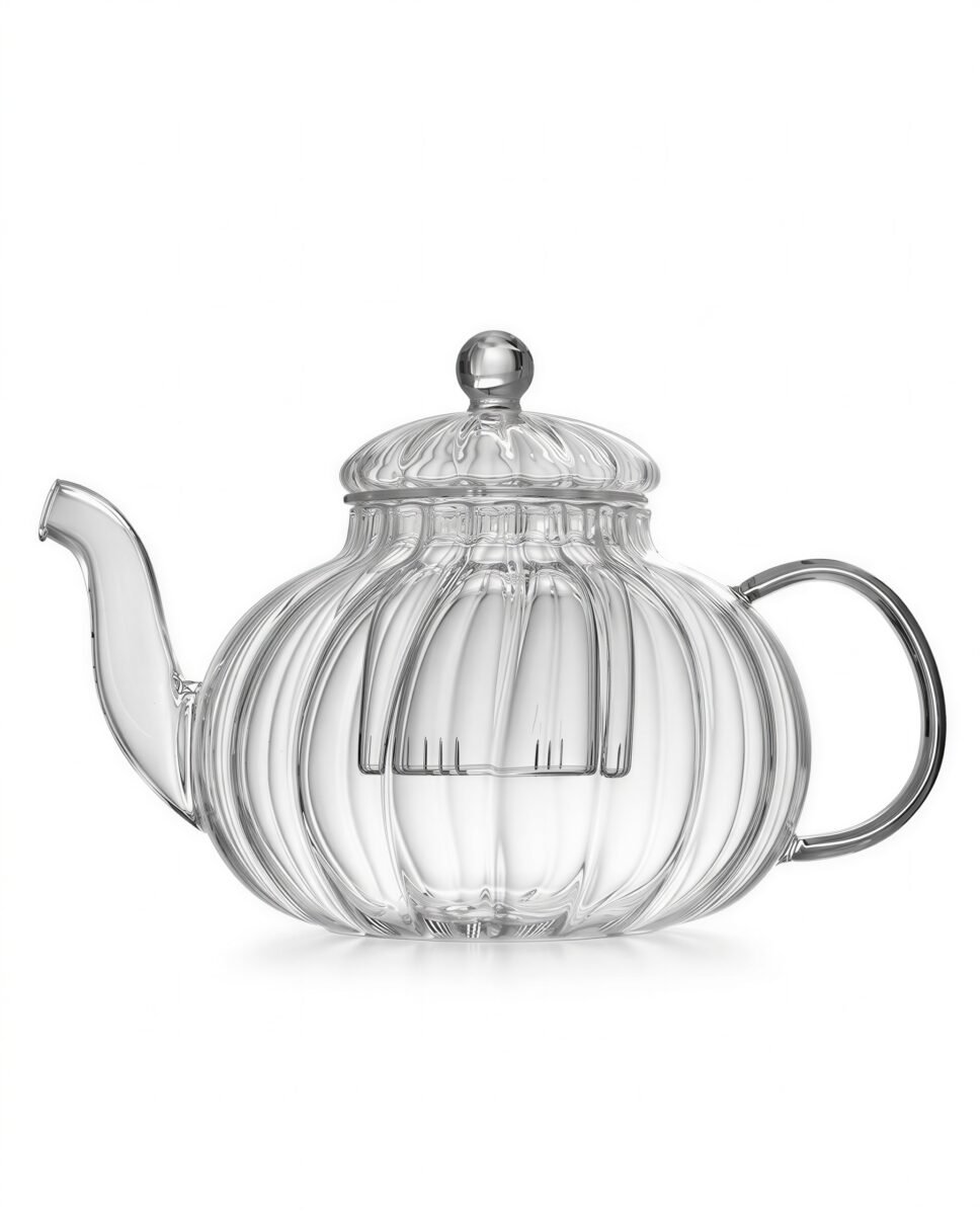 DZBANEK SZKLANY 1,2 L ZAPARZACZ DO HERBATY I ZIÓŁ Z FILTREM 14,5×22 CM, zdjęcie 5