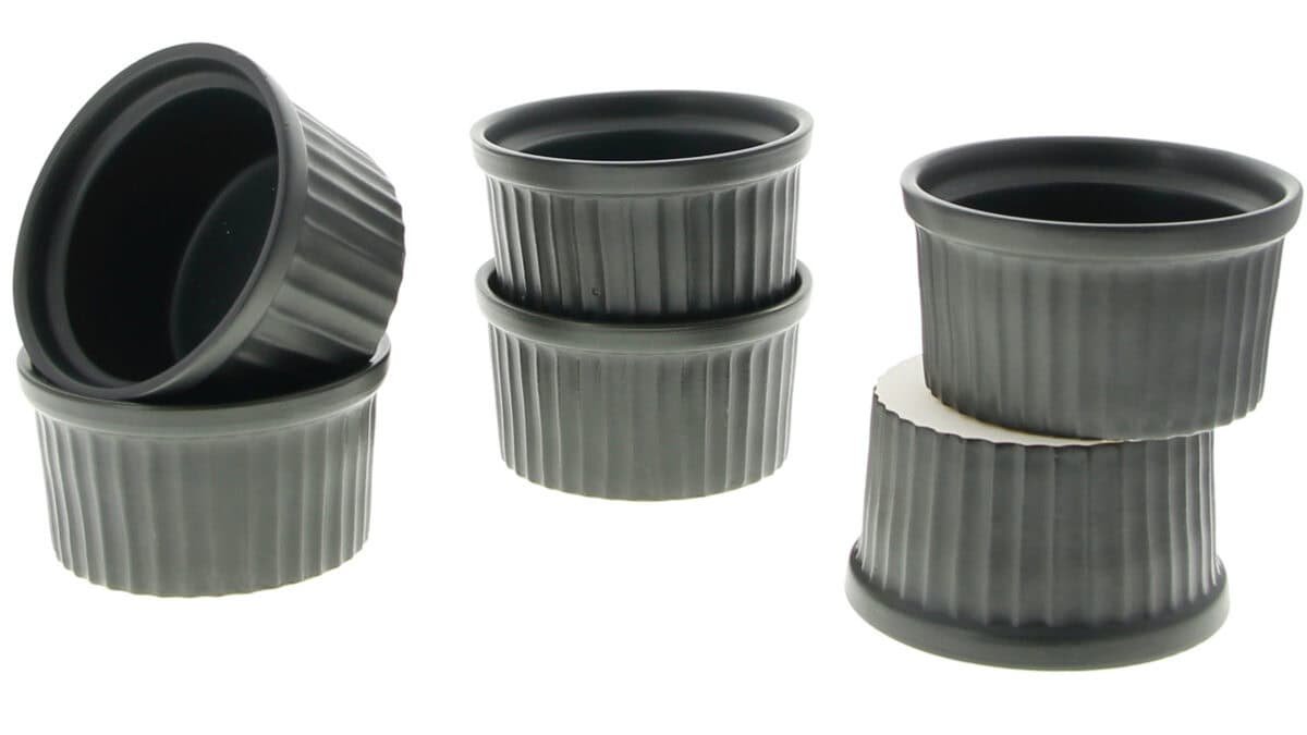 FOREMKI 6x MISECZKI DO MUFFINEK CREME BRULLE PORCELANA, zdjęcie 2