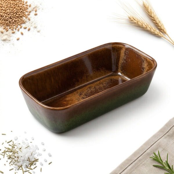 FORMA DO PIECZENIA CHLEBA BABKI PASZTETU CERAMICZNA 26 CM ŻAROODPORNA 1,5L