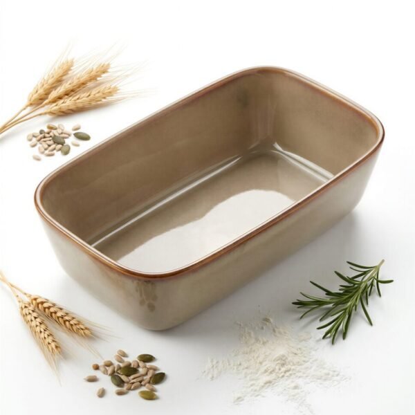 FORMA DO PIECZENIA CHLEBA BABKI PASZTETU CERAMICZNA 26 CM ŻAROODPORNA 1,5L
