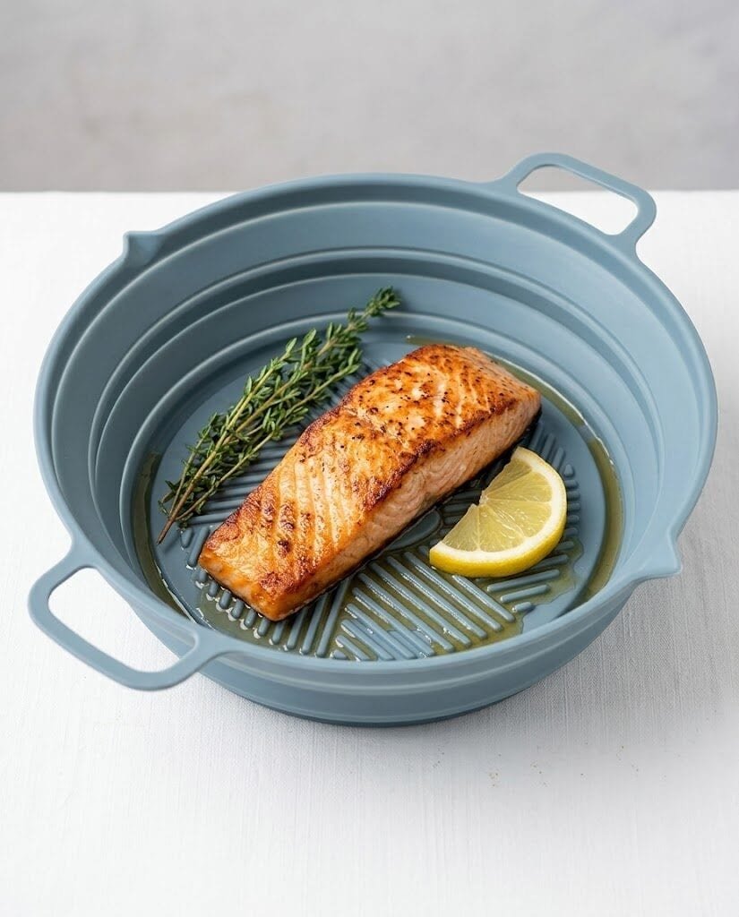 FORMA SILIKONOWA DO AIR FRYER WKŁAD FRYTKOWNICY BEZTŁUSZCZOWEJ 19CM, zdjęcie 6