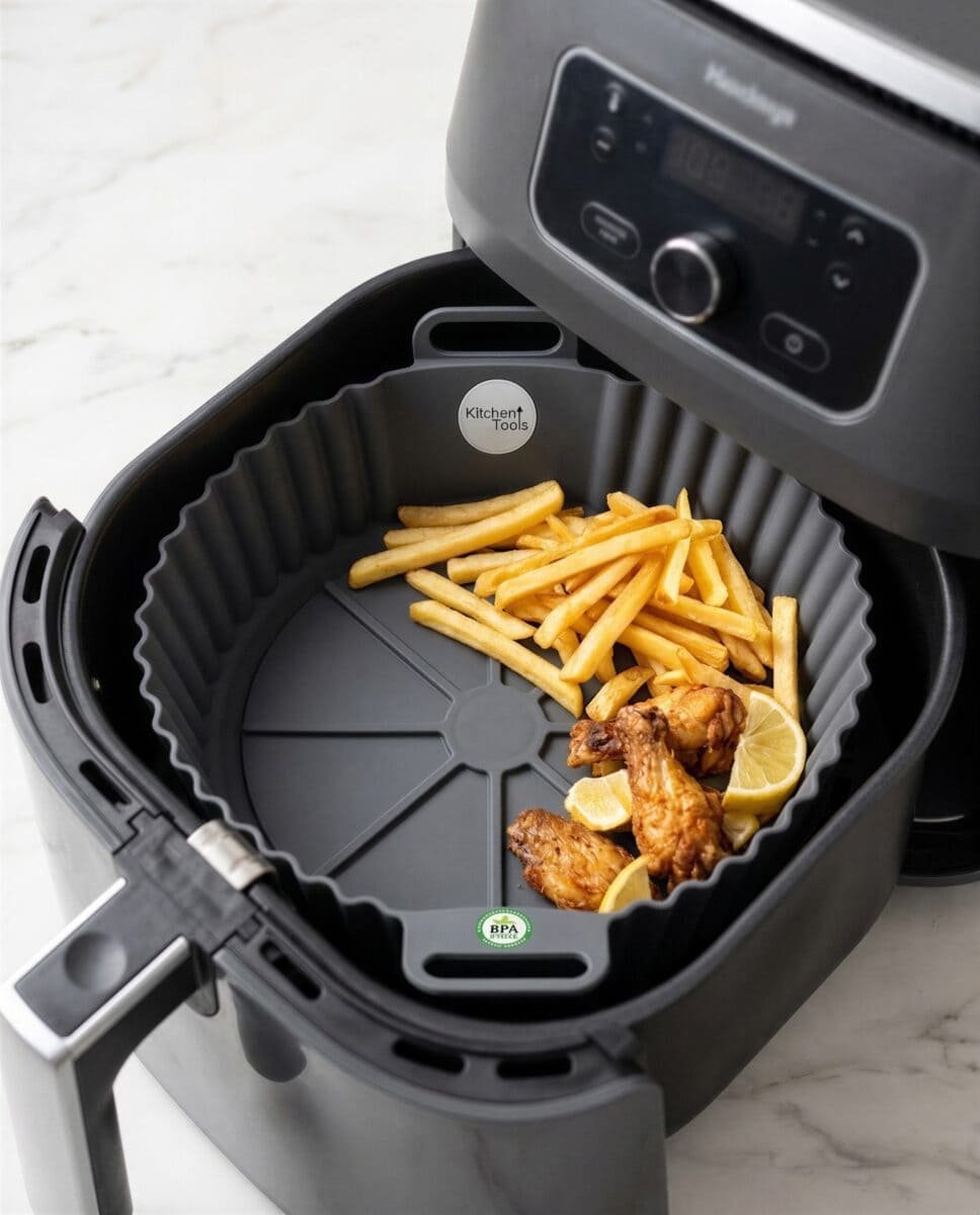 FORMA SILIKONOWA DO AIR FRYER WKŁAD FRYTKOWNICY BEZTŁUSZCZOWEJ 22 CM, zdjęcie 6