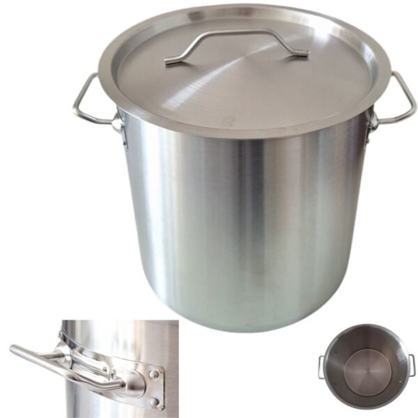 GARNEK STAL NIERDZEWNA 30,5 cm GAR 22L DO GASTRO Z POKRYWKA METALOWA