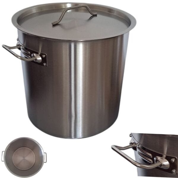 GARNEK STAL NIERDZEWNA 32,5 cm GAR 26L DO GASTRO Z POKRYWKA METALOWA