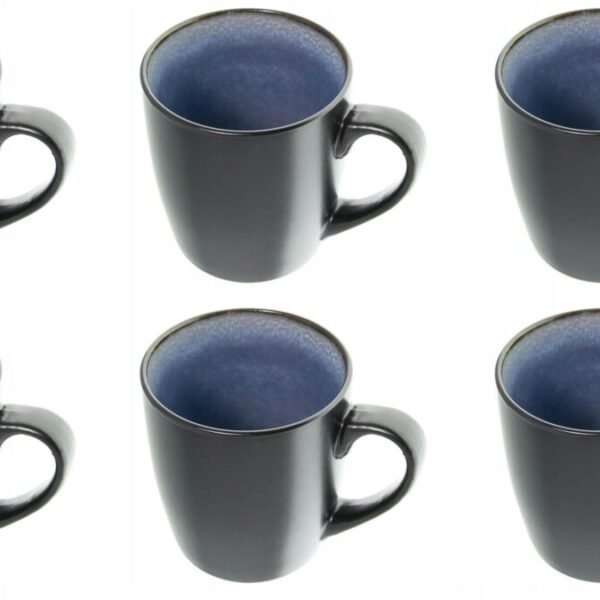 KUBKI CERAMICZNE KUBEK 6 ZESTAW KUBEK DO KAWY HERBATY CZEKOLADY 300ML