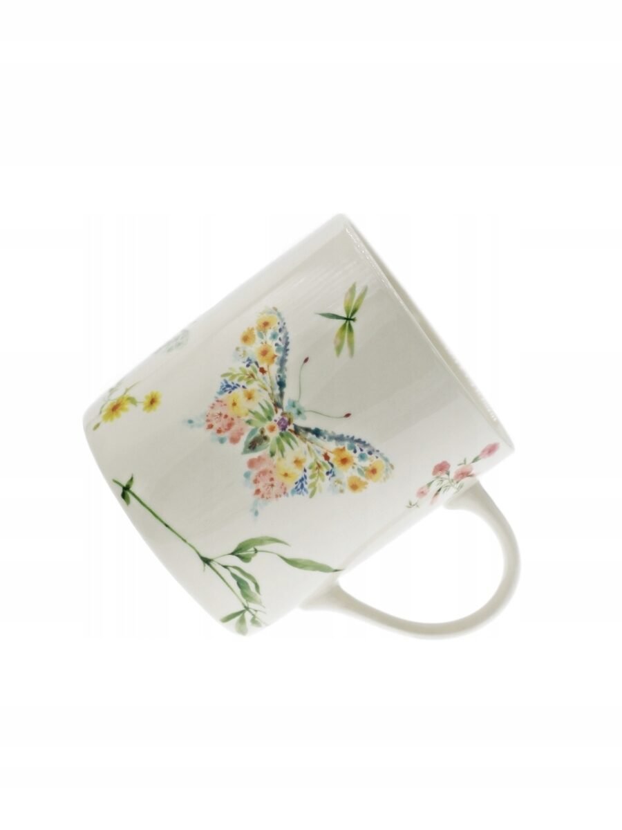 KUBKI KUBEK CERAMICZNY 300 ml wzór Motyla i Ważki PAPILLON ZESTAW 2 SZTUK, zdjęcie 6