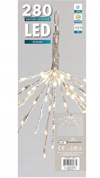 LAMPKI 280 LED OZDOBA ZIMOWA LEDOWA ZEWNĘTRZNA JEMIOŁA 230V BUKSZPAN