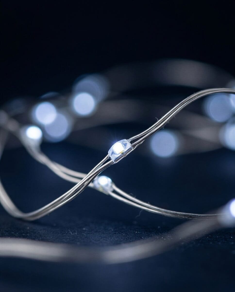 LAMPKI LED 5M WEWNĘTRZNE ZEWNĘTRZNE NA DRUCIKU ZIMNY BIAŁY TIMER 230V