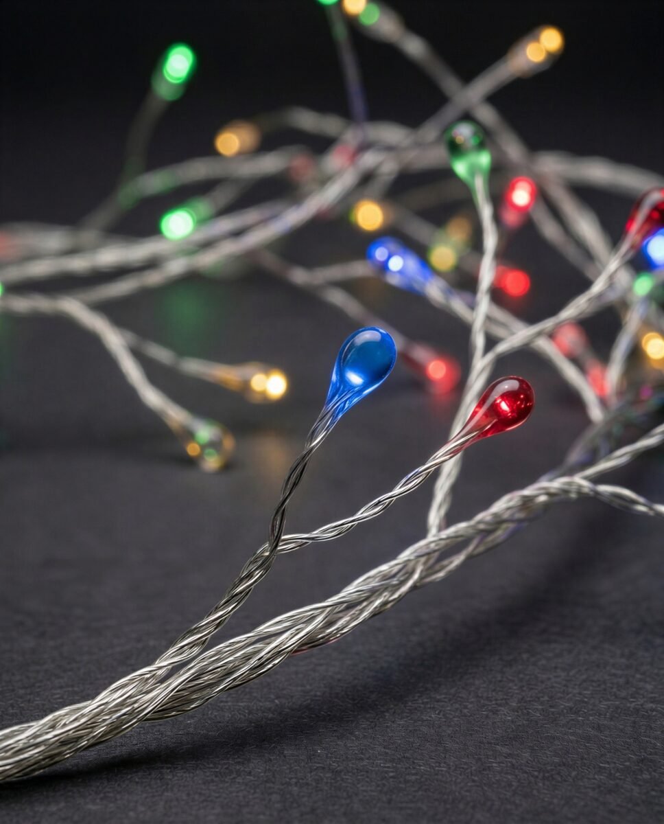 LAMPKI LED DRUCIK GIRLANDA NA BATERIE 100 SZT 1M MULTIKOLOR KOLOROWE, zdjęcie 15