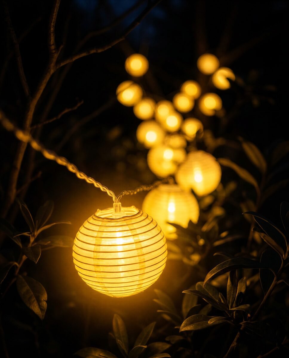 LAMPKI OGRODOWE GIRLANDA SOLARNA NA BALKON TARAS LED 440 CM ZESTAW 10 SZT., zdjęcie 4