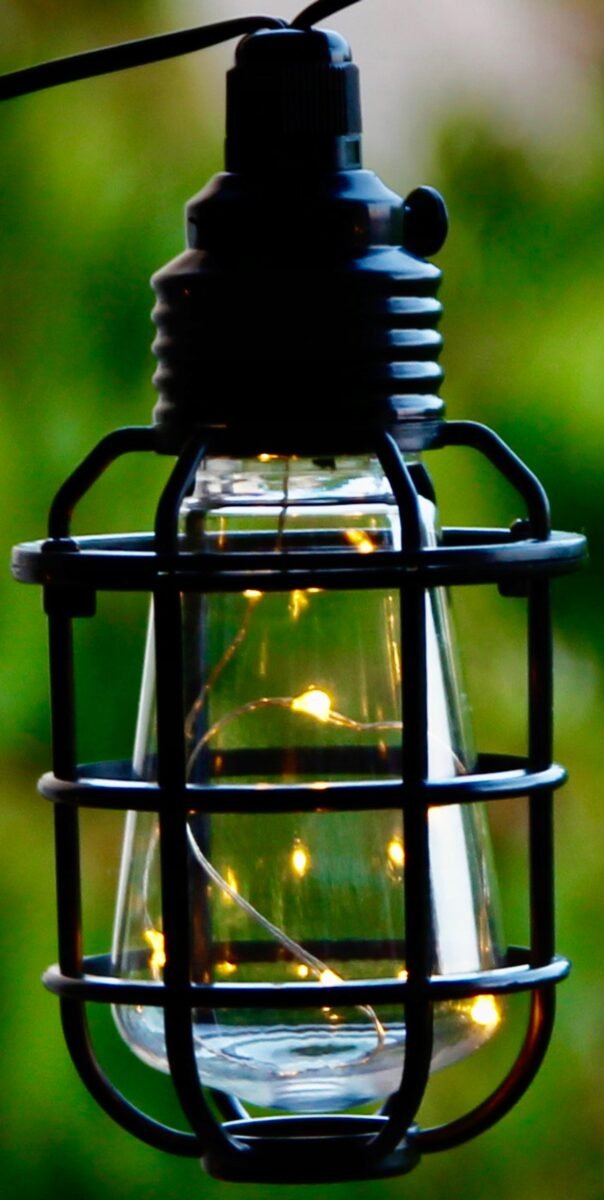 LAMPKI SOLARNE LED OGRODOWE GIRLANDA 10 LAMPIONÓW 1,7 M bez aklumulatorka