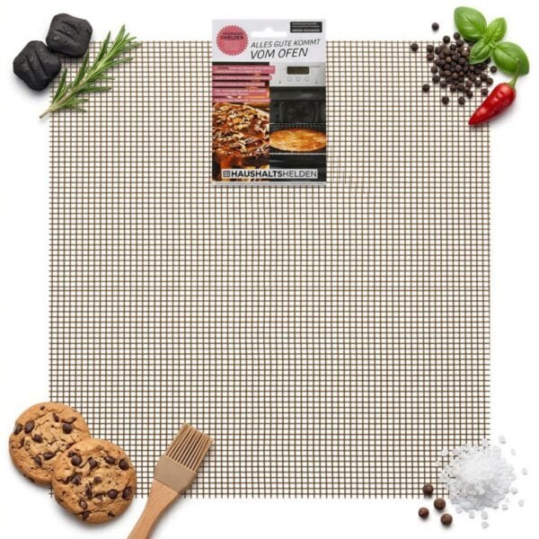 MATA DO GRILLOWANIA TEFLONOWA 42x36CM DO PIECZENIA W PIEKARNIKU NA GRILLU