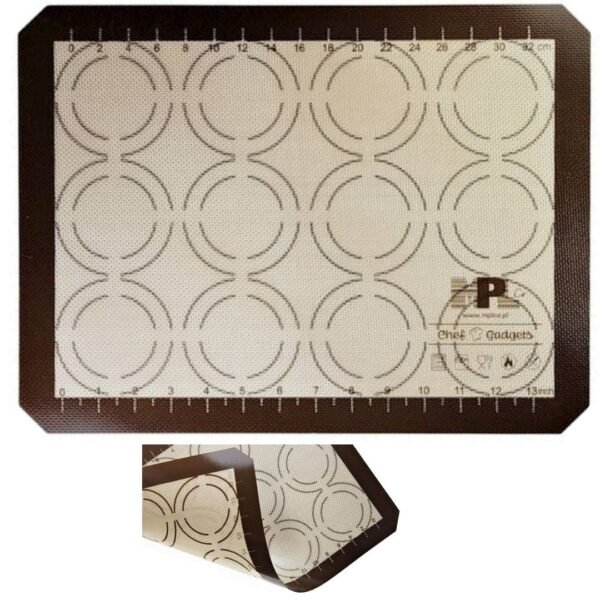 MATA SILIKONOWA DO PIECZENIA CIASTECZEK BEZ 40 x 30cm NIE PRZYWIERAJĄCA