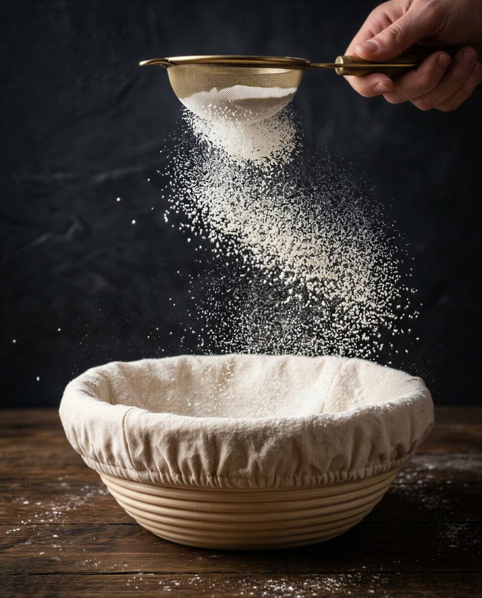 MATERIAŁOWY POKROWIEC DO KOSZYKA RATAN NATURALNY Ø 23CM DO GAROWANIA CIASTA, zdjęcie 4