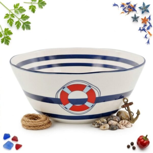 MISA SAŁATKOWA 1 L SALATERKA MISKA CERAMICZNA DO SAŁATEK 20 CM DO SEROWANIA