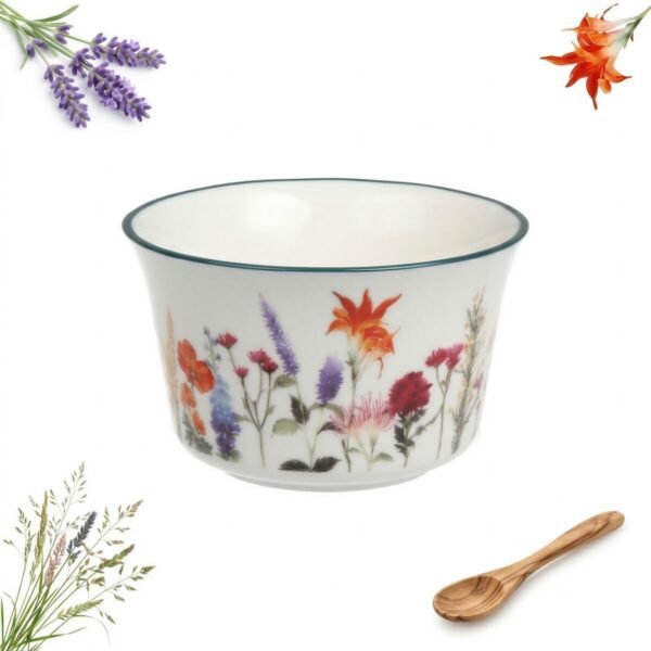MISECZKA CERAMICZNA MONOPORCJA DO DESERÓW DO DIPÓW SOSÓW KWIATY 150 ML