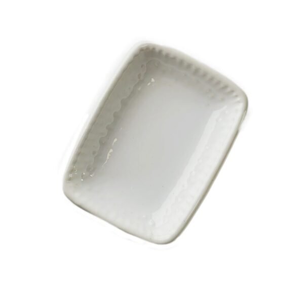 MISECZKA CERAMICZNA NA DIPY 8 CM BIAŁA DO SOSÓW PRZYSTAWEK OMBRES