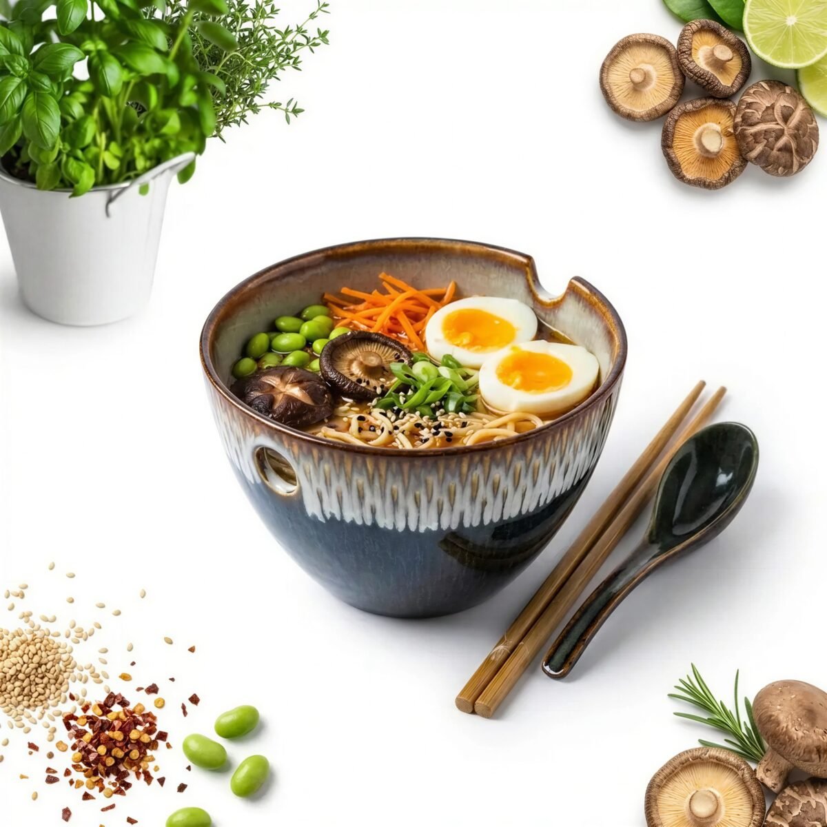 MISKA CERAMICZNA DO ZUPY RAMEN 0,7L TALERZ GŁĘBOKI OBIADOWY DESERÓW Ø16 CM, zdjęcie 12