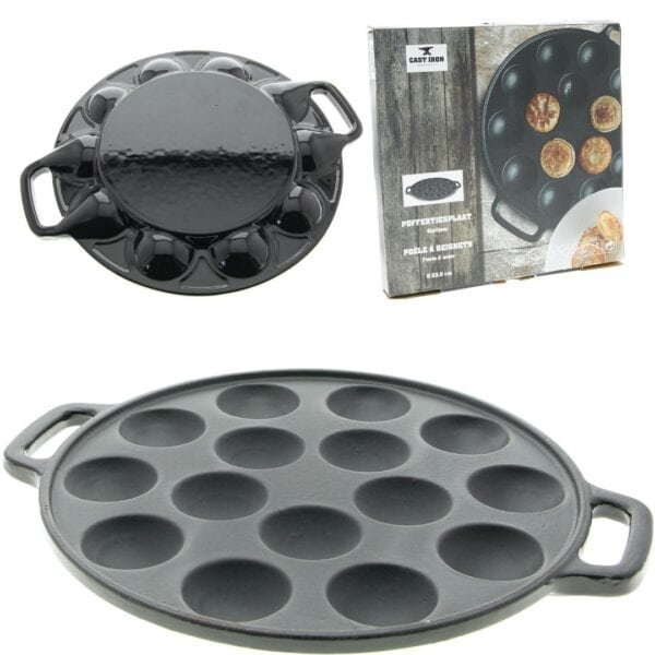 PATELNIA DO NALEŚNIKÓW MINI 15 PANCAKES ŻELIWNA