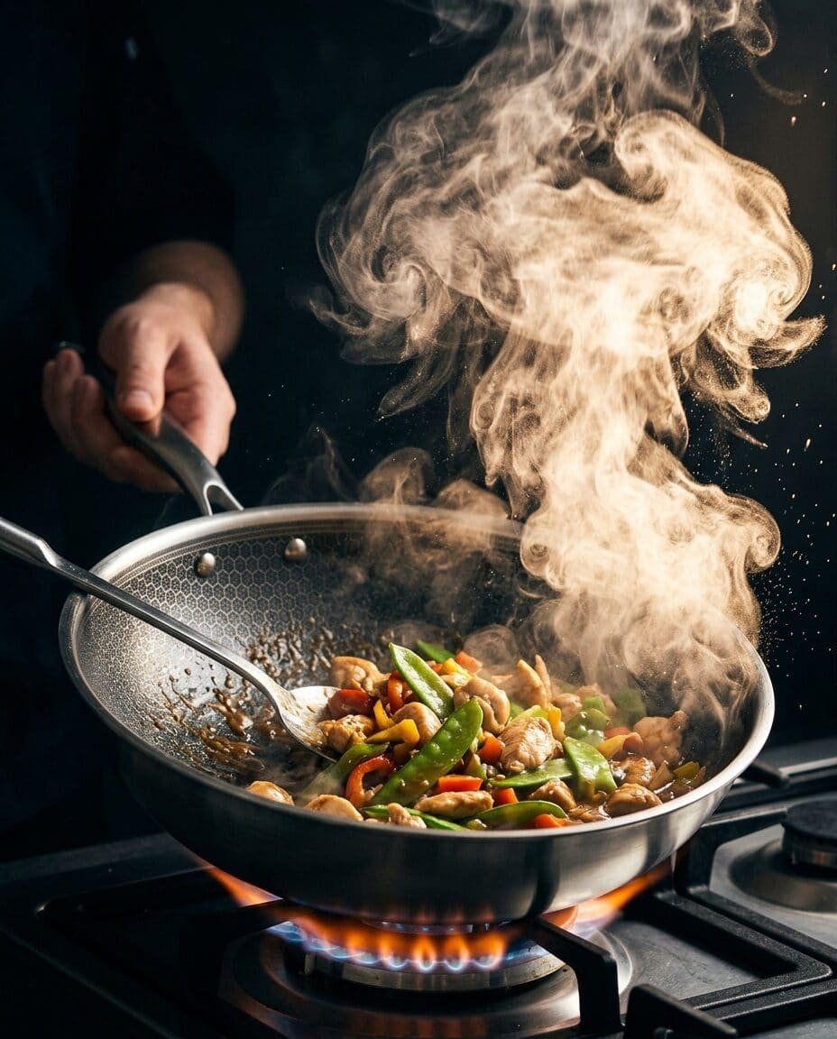 PATELNIA WOK 28 cm DO SMAŻENIA XL NIEPRZYWIERAJĄCA POWŁOKA PLASTER MIODU, zdjęcie 1