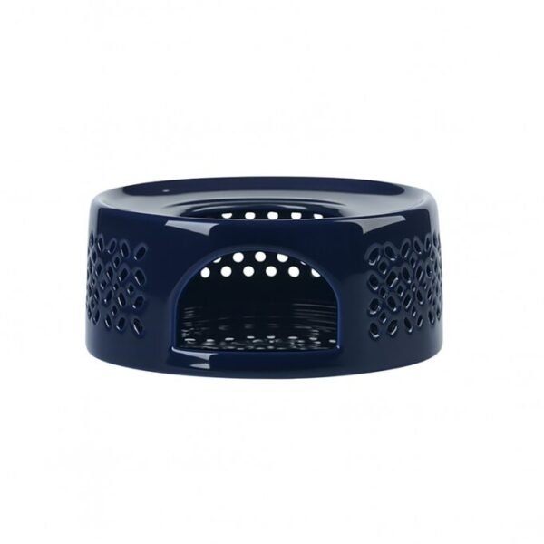 PODGRZEWACZ CERAMICZNY DO DZBNAKA CZAJNIKA NA ŚWIECZKĘ TEA LIGHT GRANATOWY
