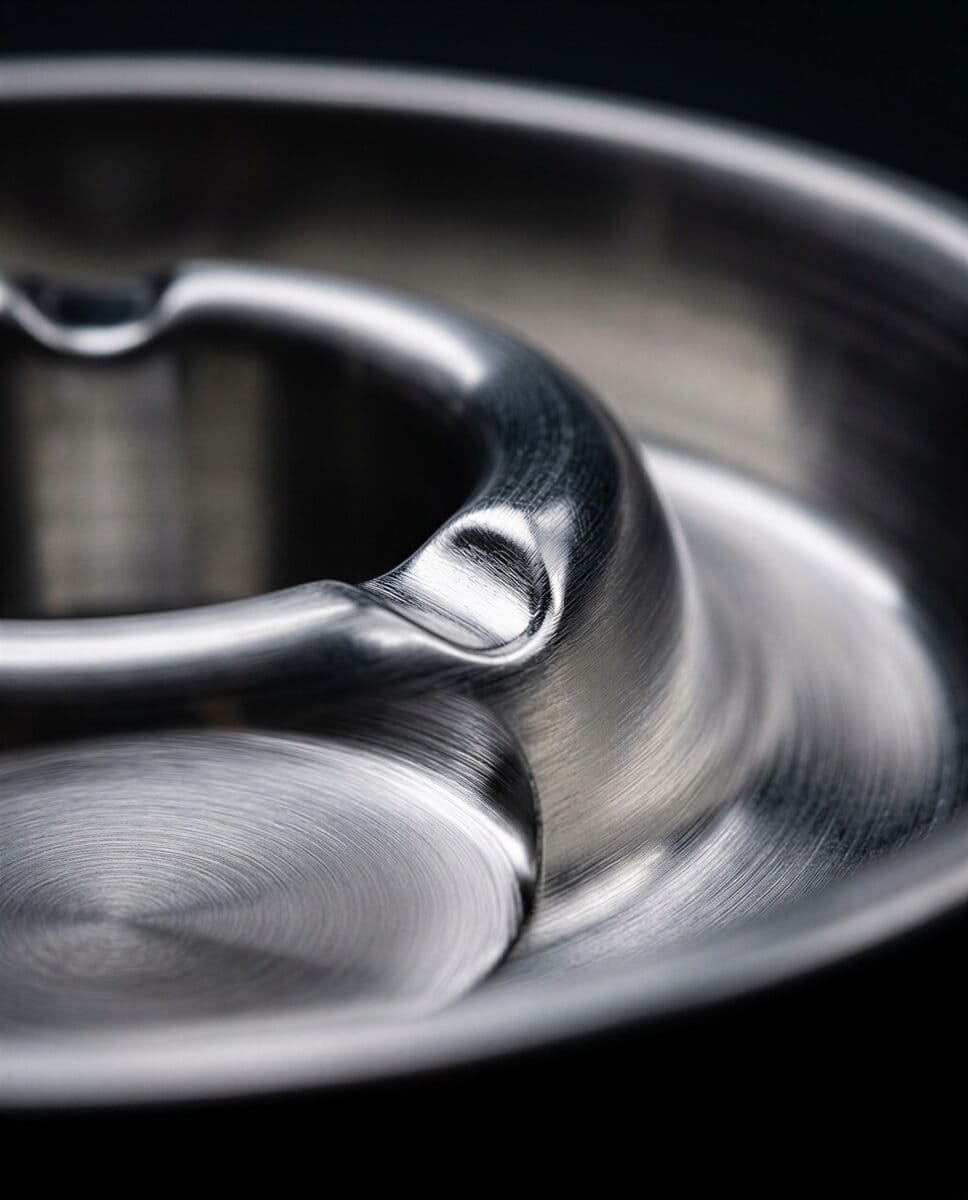 POPIELNICZKA METALOWA POJEMNIK NA POPIÓŁ SREBRNA 16 CM DUŻA DO GASTRONOIMII