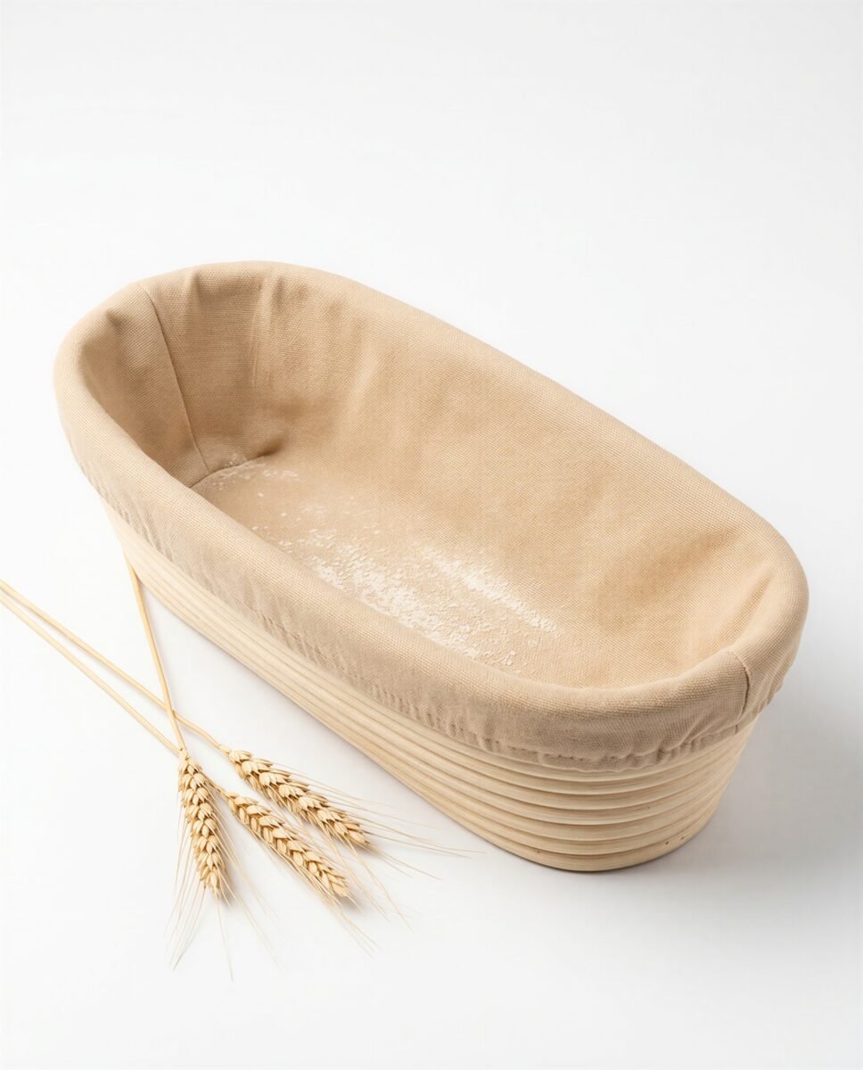 RATANOWY KOSZYK DO GAROWANIA CIASTA NA CHLEB OWALNY 28 CM RATAN +POKROWIEC, zdjęcie 8