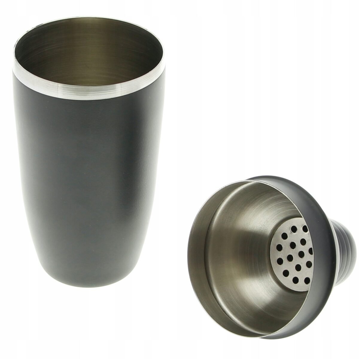 SHAKER METALOWY CZARNY KOKTAJLE DRINKI, zdjęcie 2
