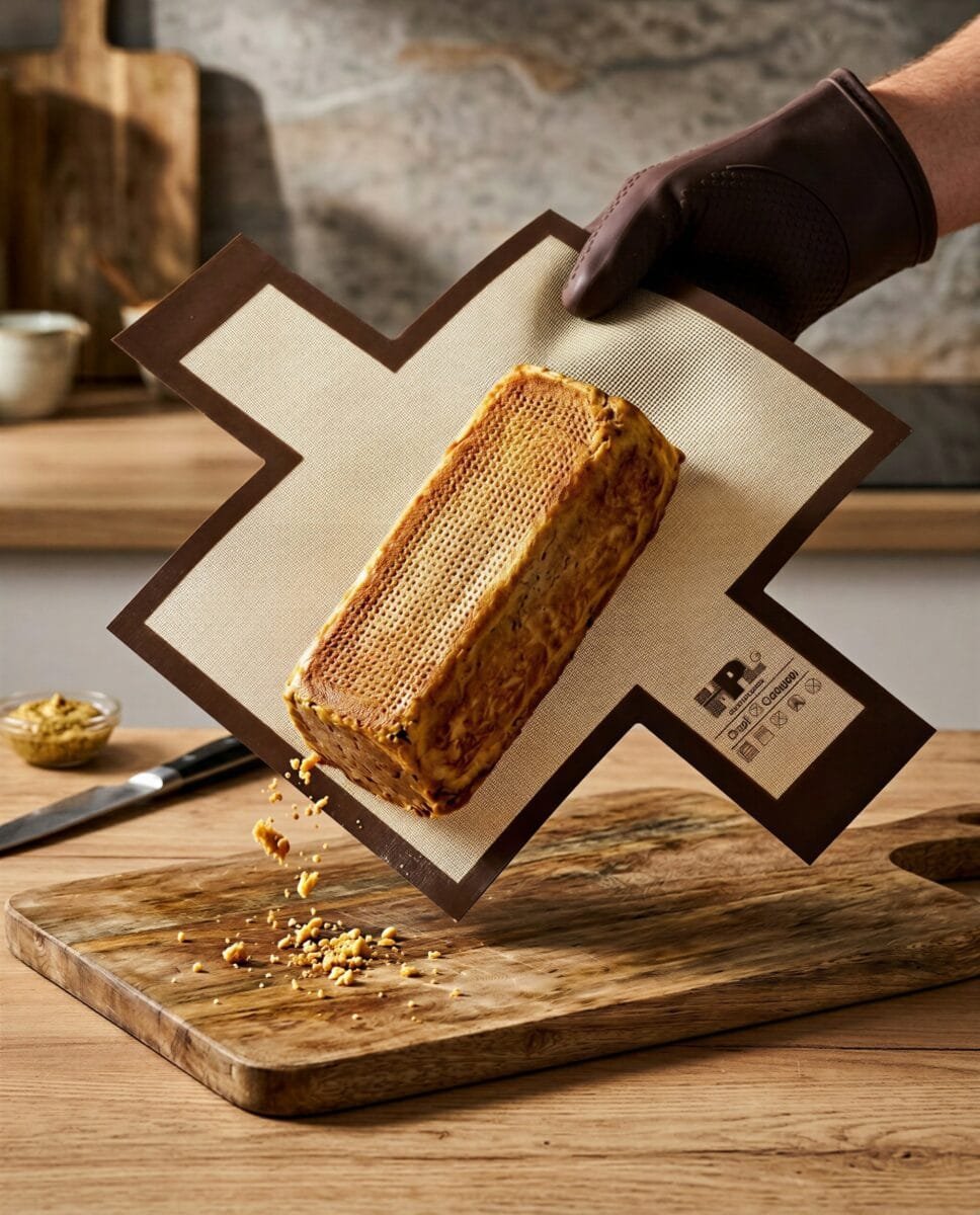 SILIKONOWA MATA DO BLACHY DO PIECZENIA 42×28 CM PROSTOKĄT WŁÓKNO SZKLANE, zdjęcie 12
