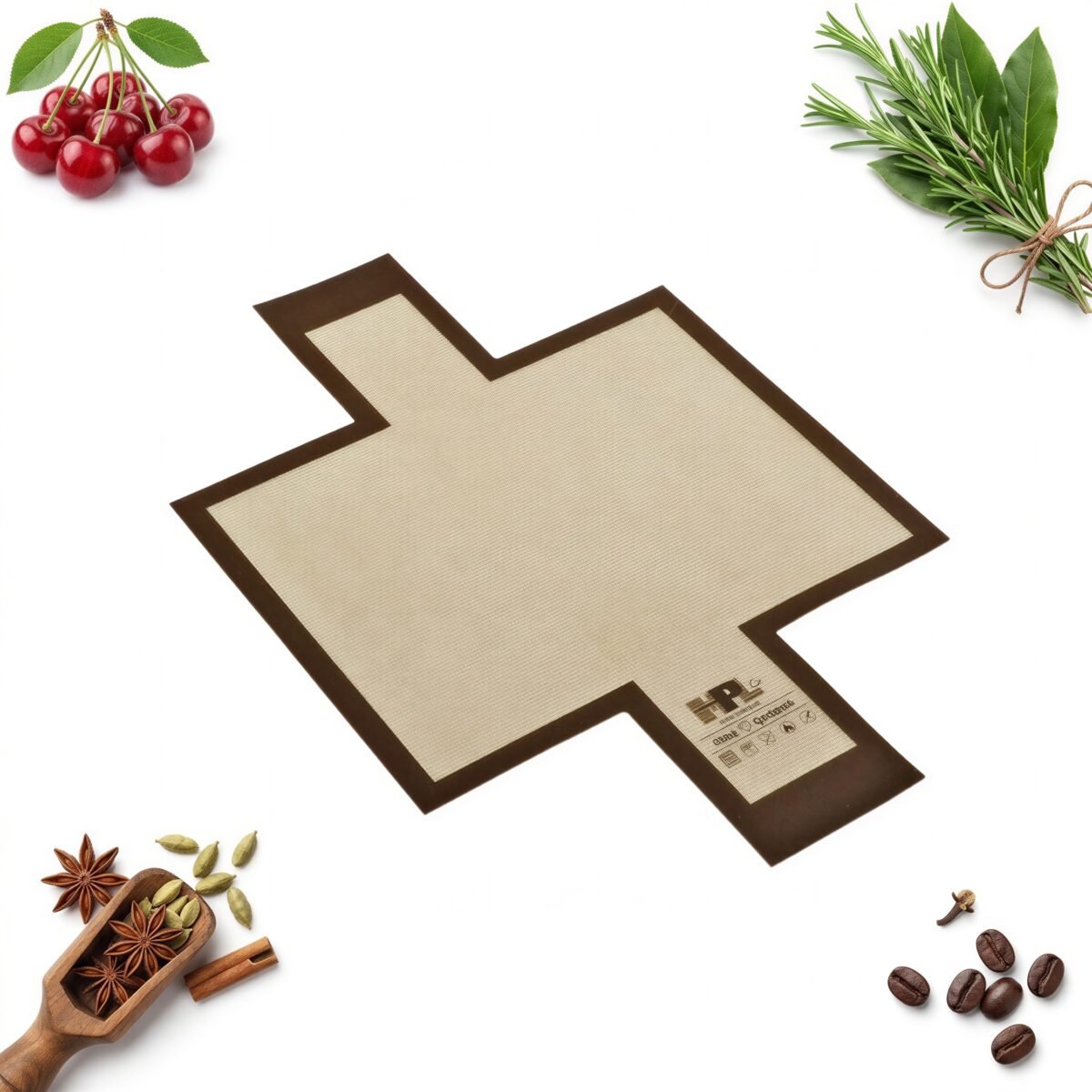 SILIKONOWA MATA DO BLACHY DO PIECZENIA 42×28 CM PROSTOKĄT WŁÓKNO SZKLANE, zdjęcie 3