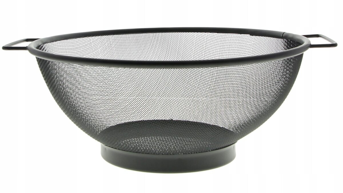 SITKO CZARNE CEDZAK DURSZLAK 25 CM STAL, zdjęcie 4