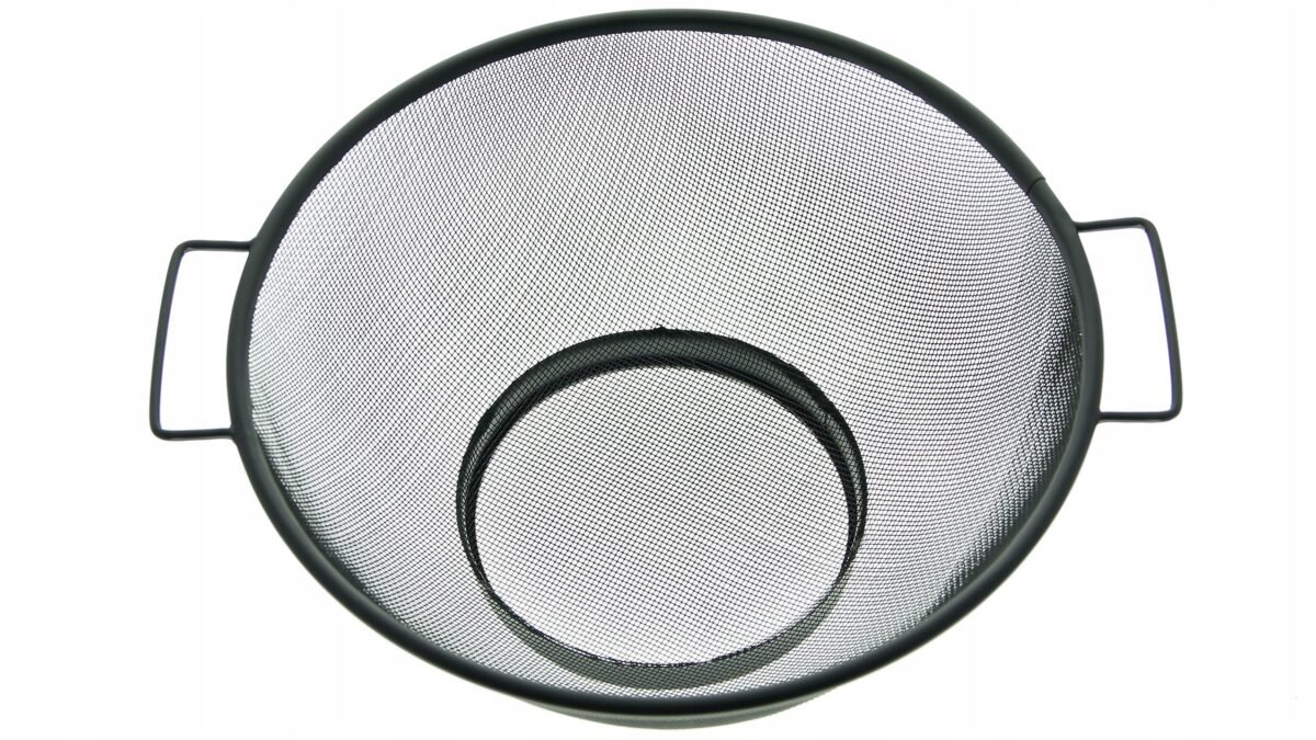 SITKO CZARNE CEDZAK DURSZLAK 25 CM STAL