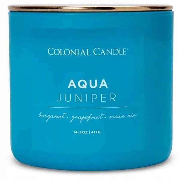 ŚWIECZKA zapachowa POP OF COLOR Aqua Juniper 411g