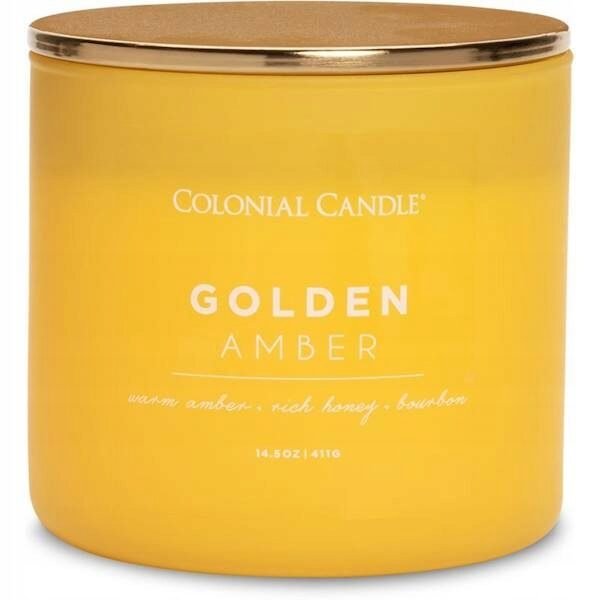 ŚWIECZKA zapachowa POP OF COLOR Golden Amber 411g