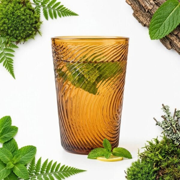 SZKLANKA DO WODY DRINKÓW SOKU 250 ML BRĄZOWA SZKŁO DO ZMYWARKI Ø 8,5 CM
