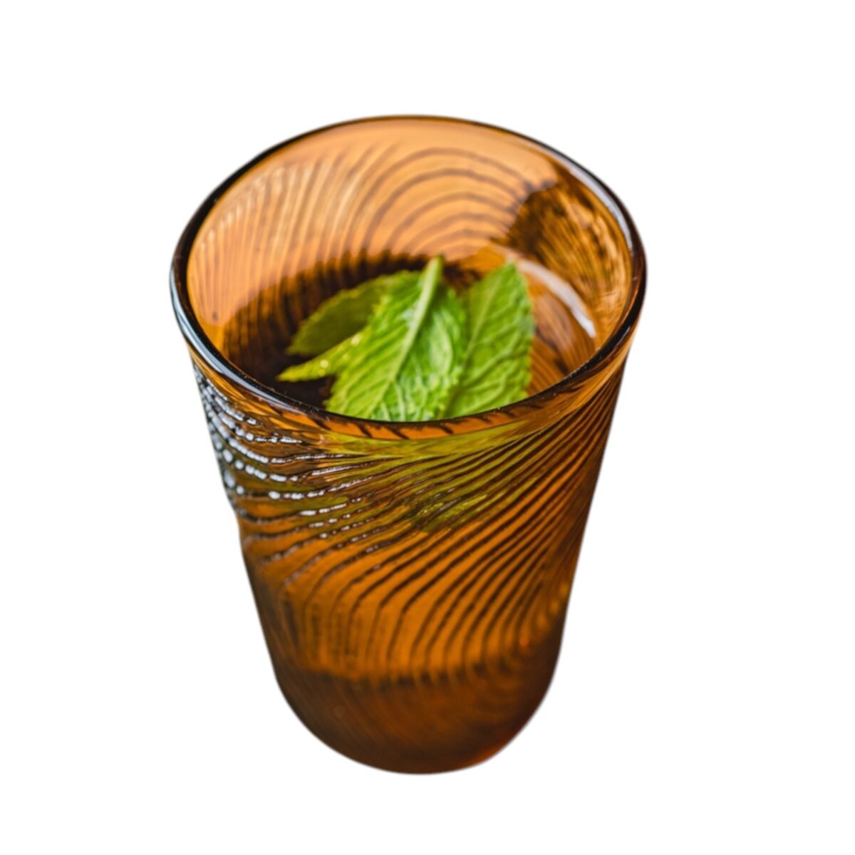 SZKLANKA DO WODY GRINKÓW SOKU 250ml WZÓR PLASTRA DREWNA ARBRE BRĄZOWY, zdjęcie 4