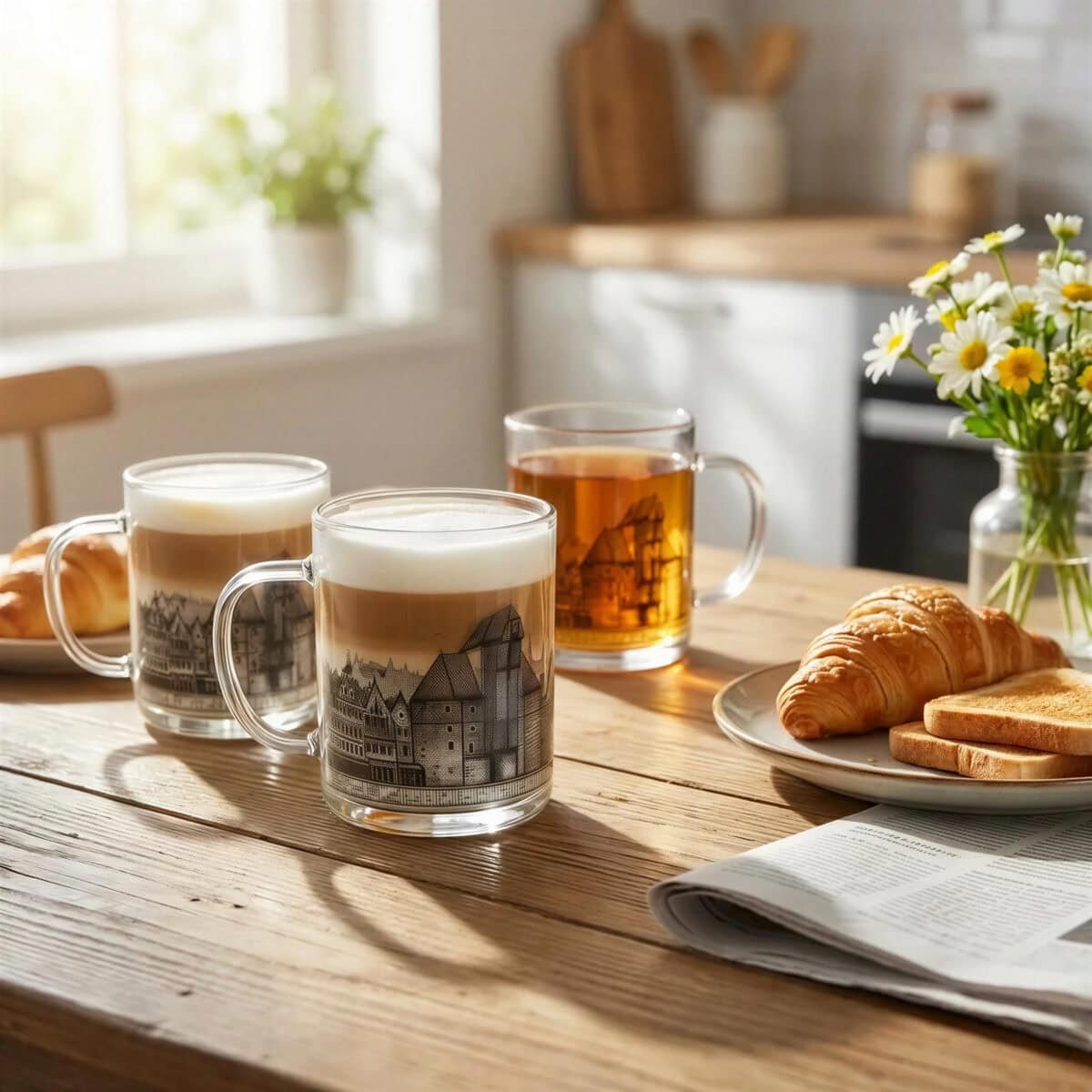 SZKLANKA KUBEK NADRUK MIASTO GDAŃSK 400 ML ZESTAW 6 SZKLANEK KUBKÓW SZKŁO, zdjęcie 4