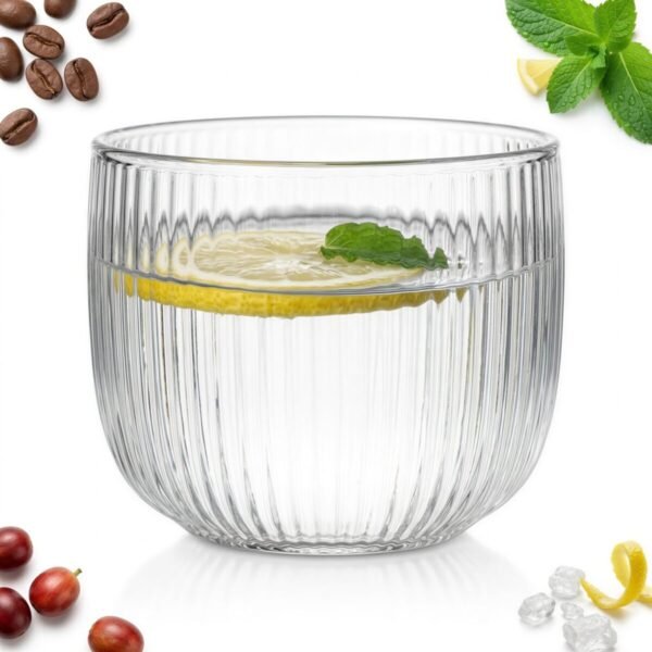 SZKLANKA KUBEK SZKLANY DO KAWY HERBATY WODY SOKU 250 ML SZKŁO BOROKRZEMOWE