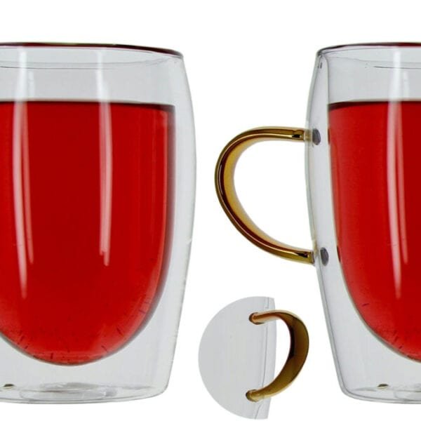 SZKLANKI TERMICZNE DO KAWY HERBATY ZESTAW 300ml