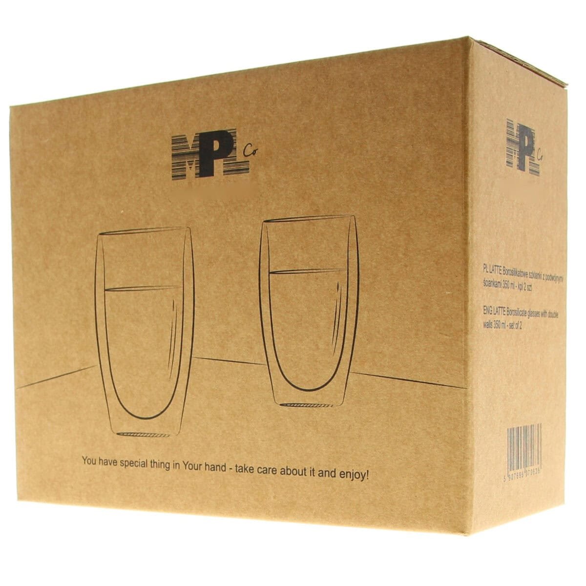 SZKLANKI TERMICZNE DO LATTE MACCHIATO 350ml 6 szt