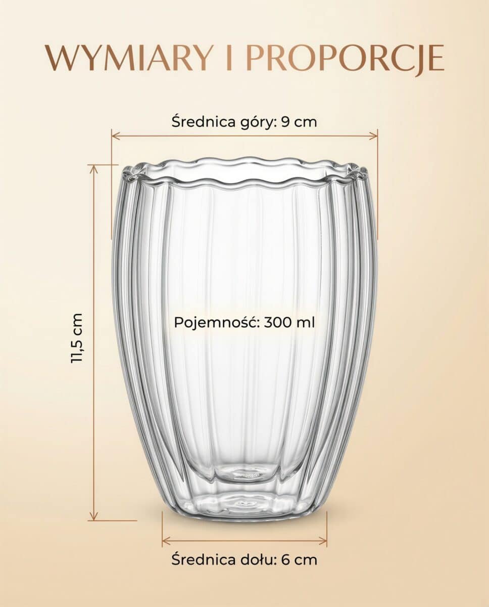 SZKLANKI TERMICZNE PODWÓJNE ŚCIANKI DO KAWY LATTE HERBATY ZESTAW 2sz 300 ML, zdjęcie 9