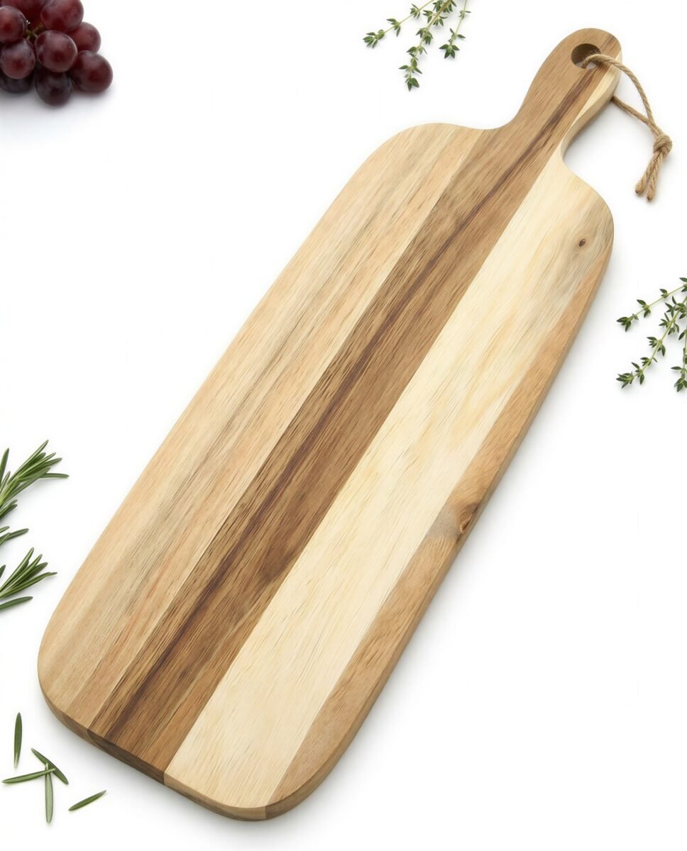 TACA DREWNIANA DESKA Z DRZEWA AKACJA DO SERWOWANIA DAŃ RYB I KROJENIA 45 CM, zdjęcie 15