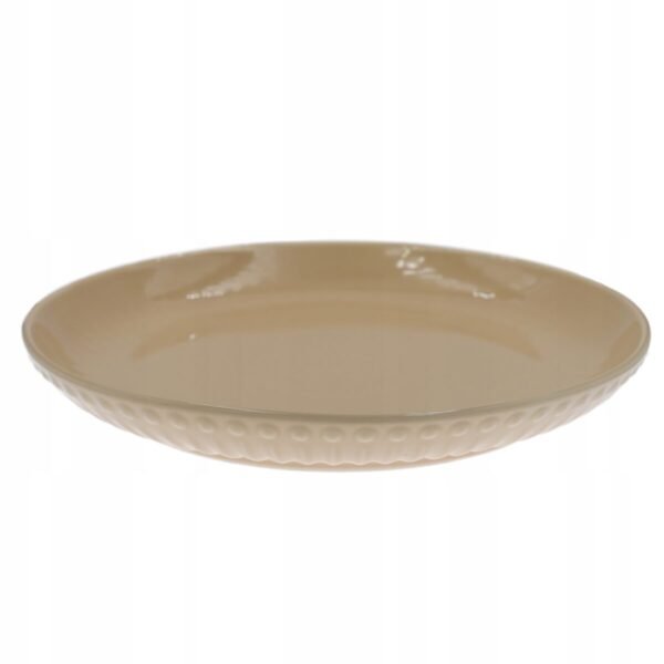 TALERZ CERAMICZNY OBIADOWY DESEROWY ŚNIADANIOWY 26 cm PATERA MOSAIQUE BEIGE